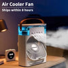 Mini Aire Acondicionado Portátil USB y Ventilador Humidificador de Escritorio