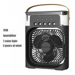 Mini Aire Acondicionado Portátil USB y Ventilador Humidificador de Escritorio