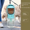 Botella de Agua y Comedero Portátil 2 en 1 para Perros - Dispensador Antiderrames con Compartimento para Comida
