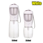 Botella de Agua y Comedero Portátil 2 en 1 para Perros - Dispensador Antiderrames con Compartimento para Comida