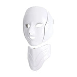 Máscara Facial y de Cuello LED Inalámbrica - Dispositivo de Fototerapia para Rejuvenecimiento y Cuidado de la Piel
