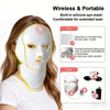 Máscara Facial y de Cuello LED Inalámbrica - Dispositivo de Fototerapia para Rejuvenecimiento y Cuidado de la Piel