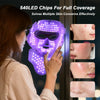 Máscara Facial y de Cuello LED Inalámbrica - Dispositivo de Fototerapia para Rejuvenecimiento y Cuidado de la Piel