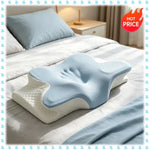 Almohada Cervical Ergonómica de Espuma Viscoelástica para Alivio del Dolor de Cuello