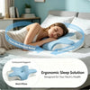 Almohada Cervical Ergonómica de Espuma Viscoelástica para Alivio del Dolor de Cuello