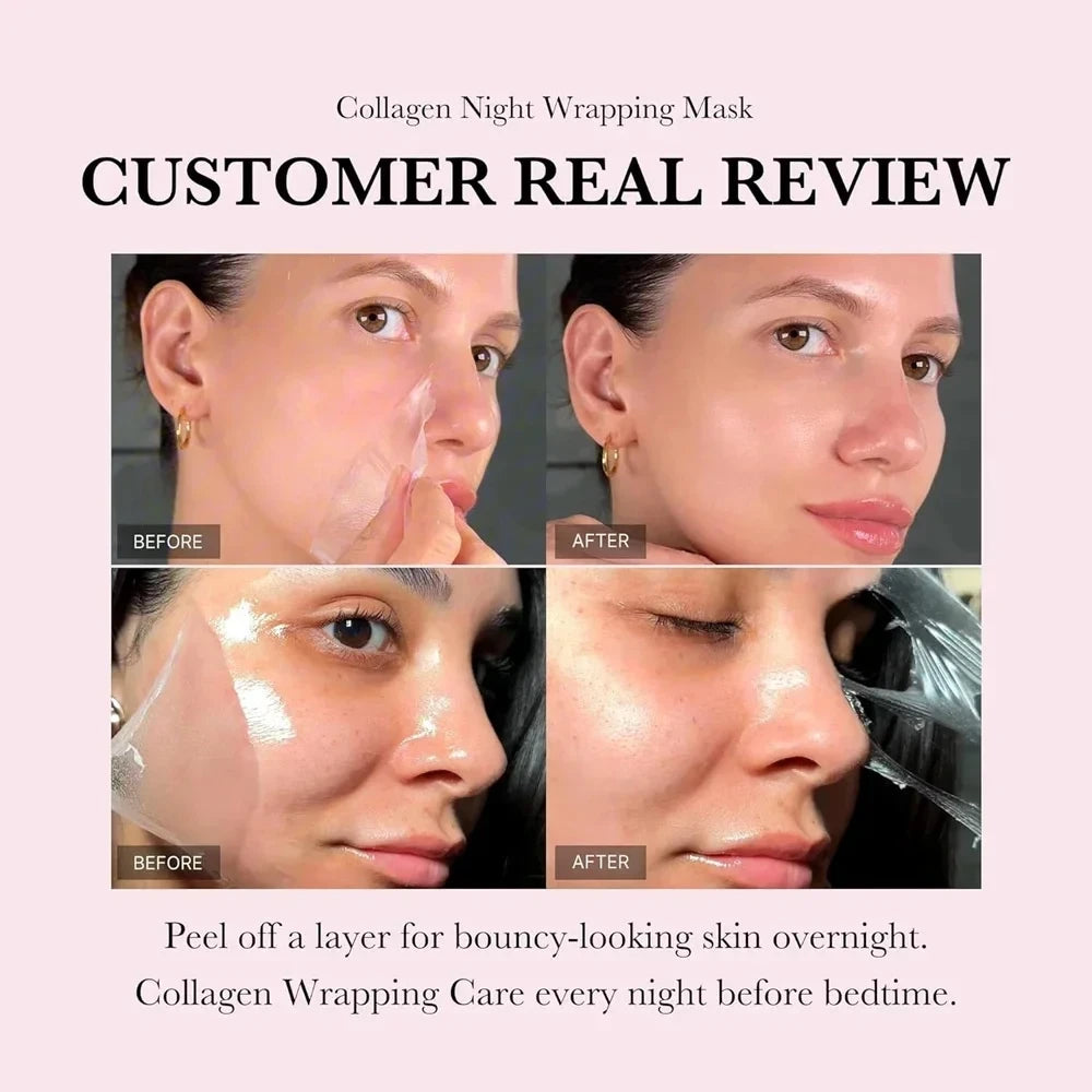 Mascarilla Facial Nocturna de Colágeno Peel-off (Efecto Rejuvenecedor)