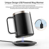 Taza Inteligente Autocalentable con Base USB y Tapa