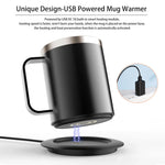 Taza Inteligente Autocalentable con Base USB y Tapa