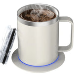 Taza Inteligente Autocalentable con Base USB y Tapa