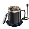 Taza Inteligente Autocalentable con Base USB y Tapa