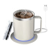 Taza Inteligente Autocalentable con Base USB y Tapa