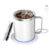 Taza Inteligente Autocalentable con Base USB y Tapa