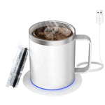 Taza Inteligente Autocalentable con Base USB y Tapa