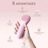 Cepillo Limpiador Facial Sónico y Exfoliante con Masaje Térmico