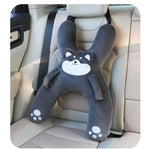 Almohada de Viaje Infantil en Forma de H para Coche - Diseño de Animalitos