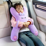 Almohada de Viaje Infantil en Forma de H para Coche - Diseño de Animalitos