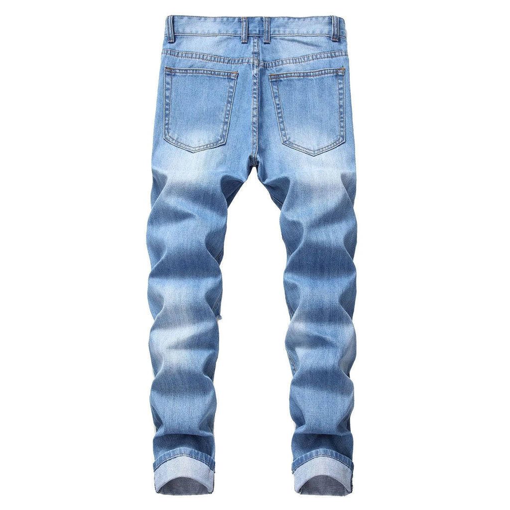 Pantalón Vaquero Roto Slim Fit – Jeans Urbanos para Hombre
