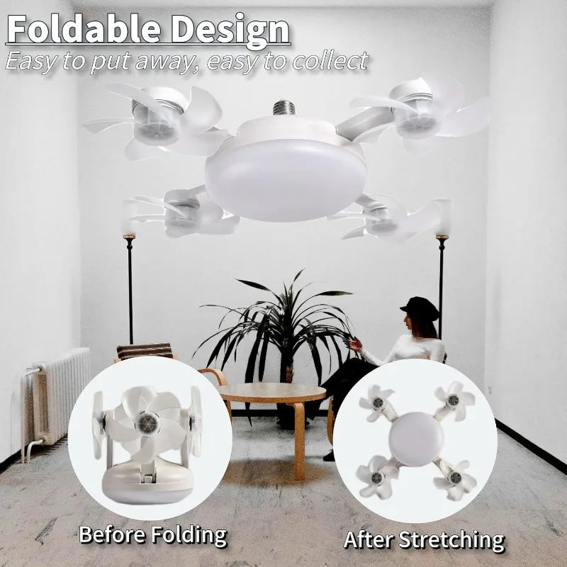 Ventilador de Techo LED con Mando a Distancia | Silencioso y 3 Velocidades
