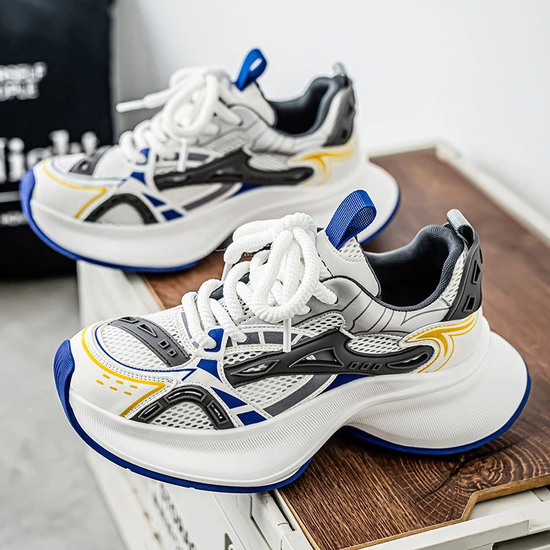 Sneakers" - Suela Gruesa con Aumento de Altura