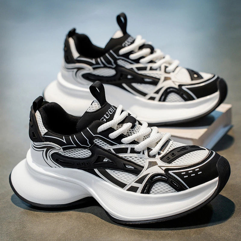 Sneakers" - Suela Gruesa con Aumento de Altura