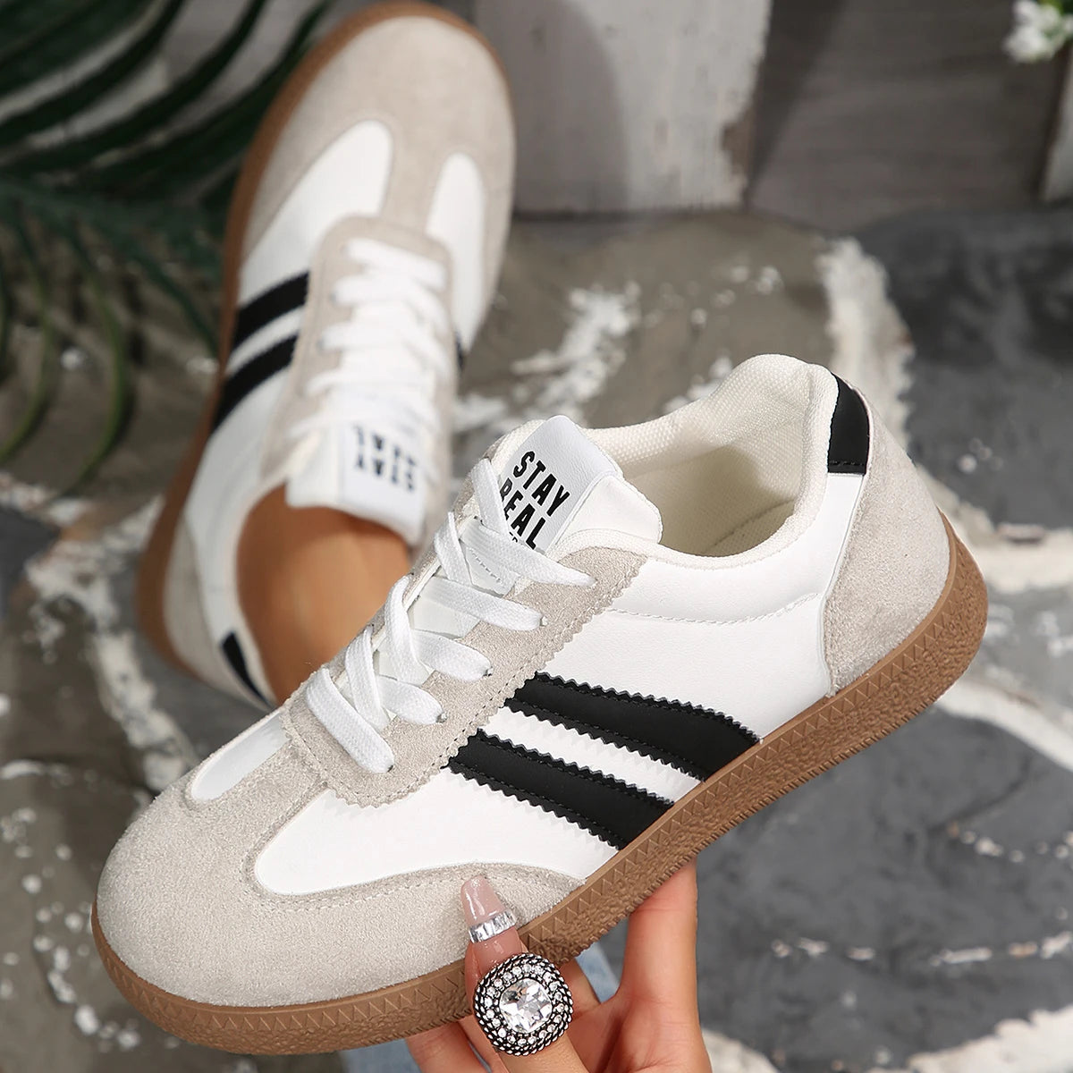 Zapatillas Deportivas Casuales para Mujer – Estilo Retro y Comodidad Ligera