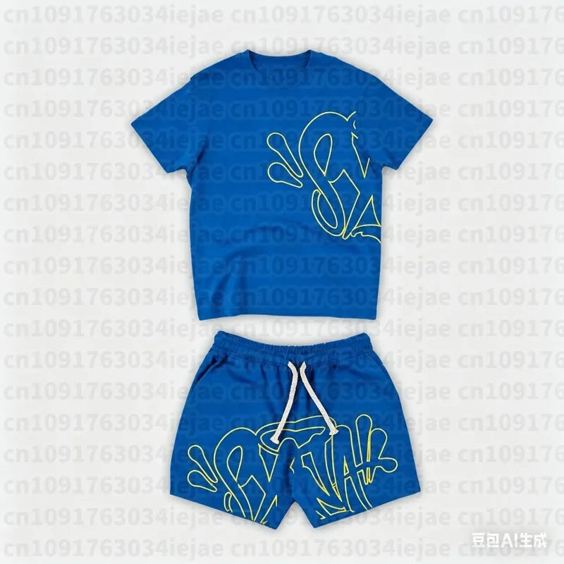 Conjunto Urbano de Camiseta y Shorts Synaworld – Estilo Central Cee