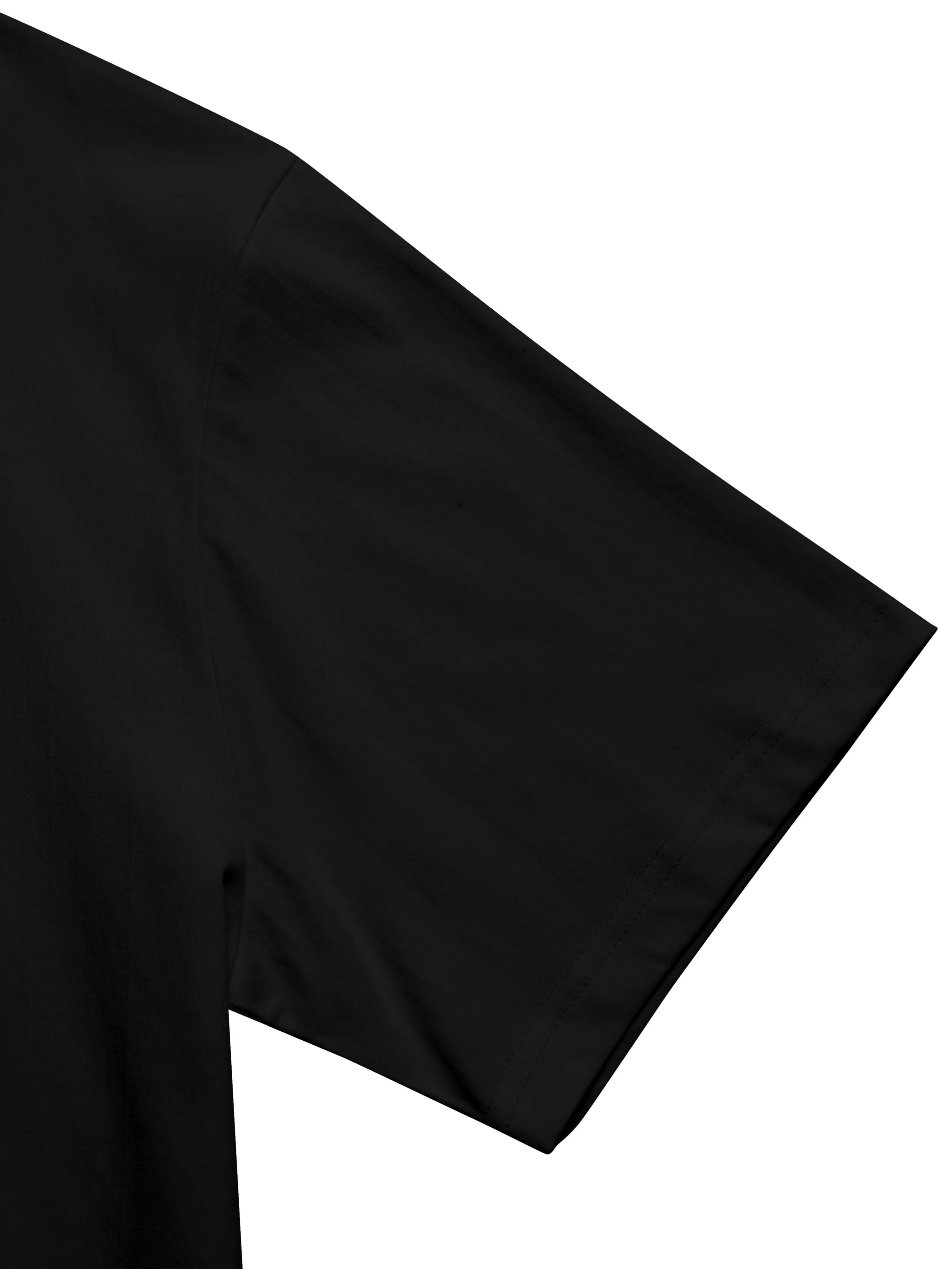 Camiseta Hombre 100% Algodón Casual - Estampado Pluma, Ajuste Holgado, Transpirable