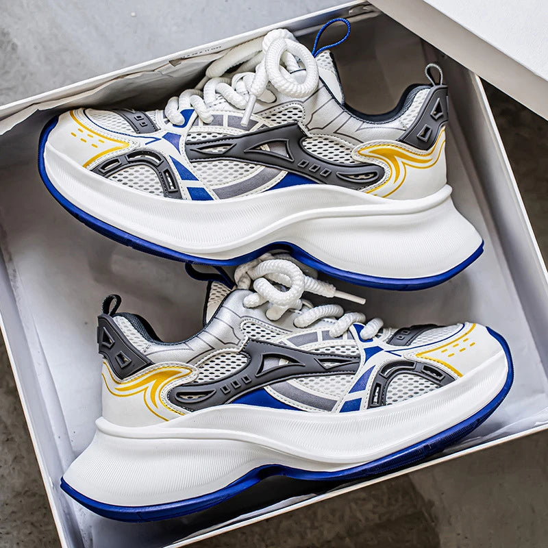 Sneakers" - Suela Gruesa con Aumento de Altura