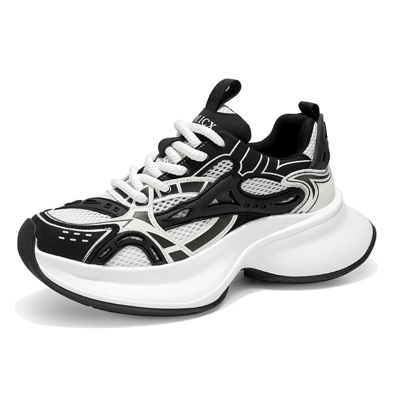 Sneakers" - Suela Gruesa con Aumento de Altura