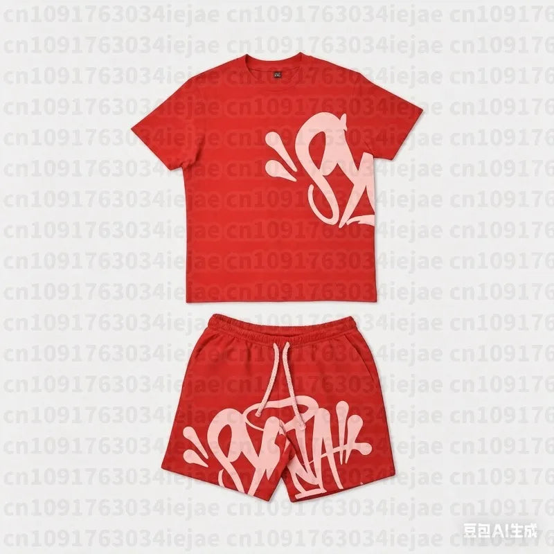 Conjunto Urbano de Camiseta y Shorts Synaworld – Estilo Central Cee