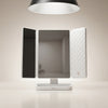 Espejo de Maquillaje con Luz LED y Tres Pliegues | Espejo Plegable de Escritorio