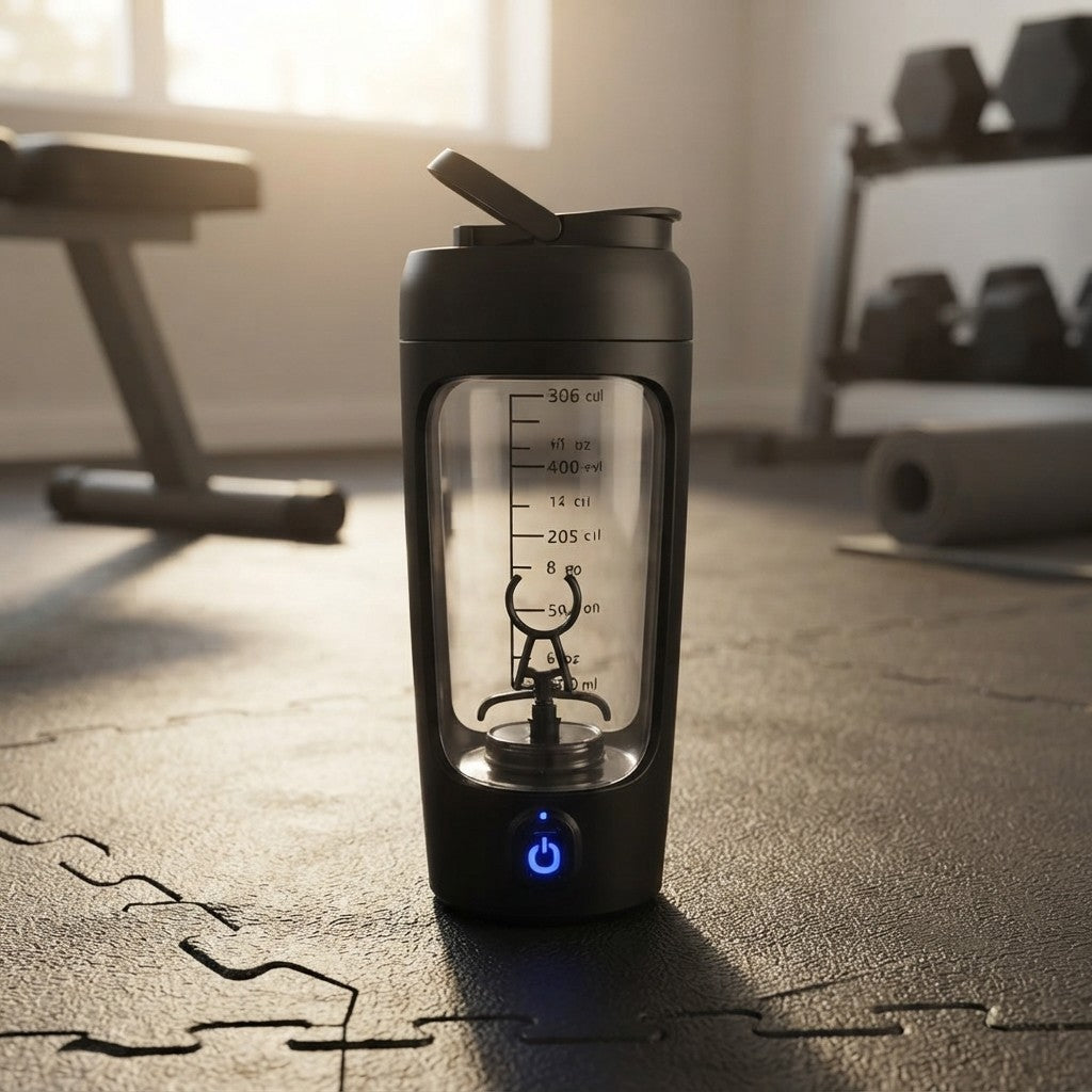 Vaso Mezclador Eléctrico para Gimnasio - Coctelera Automática Portátil para Batidos de Proteínas