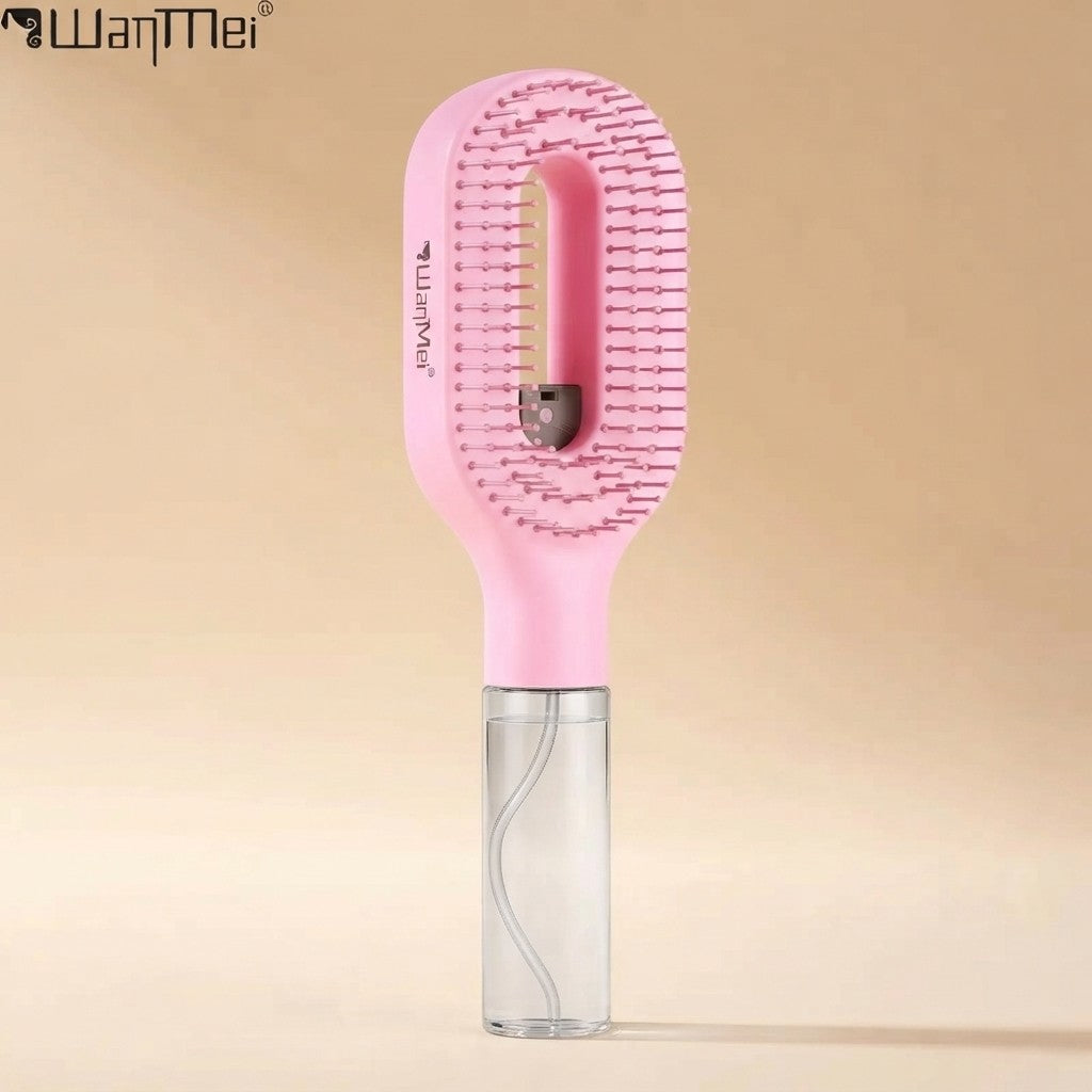 Cepillo de Pelo a Vapor y Rociador Desenredante 2 en 1