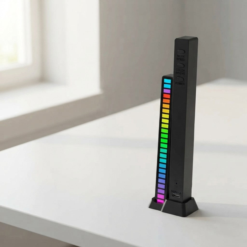 Barra de Luz LED RGB Rítmica Ambiental para Escritorio y Gaming