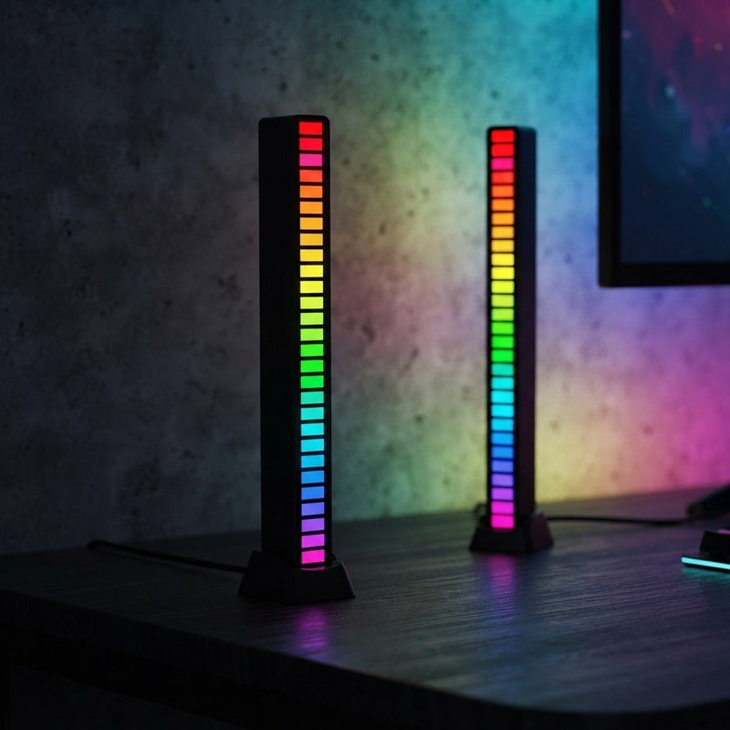 Barra de Luz LED RGB Rítmica Ambiental para Escritorio y Gaming