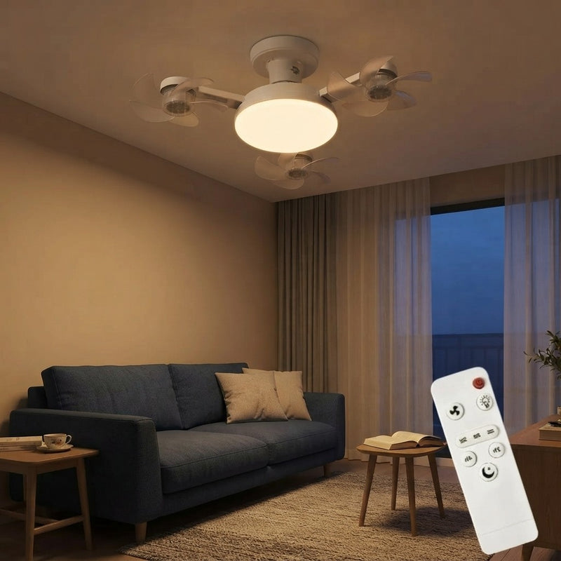 Ventilador de Techo LED con Mando a Distancia | Silencioso y 3 Velocidades