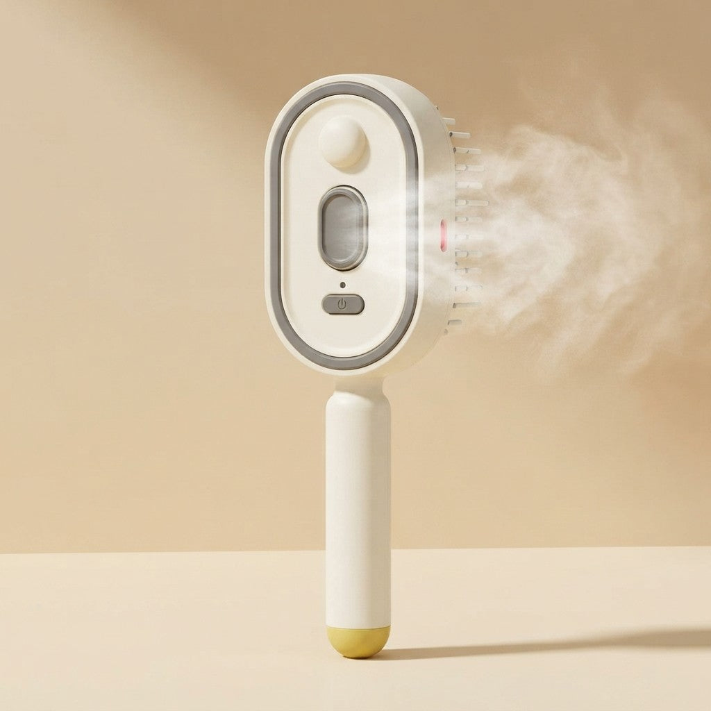 Cepillo de Vapor Eléctrico Recargable: Adiós al Frizz y Desenredado Perfecto