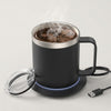 Taza Inteligente Autocalentable con Base USB y Tapa