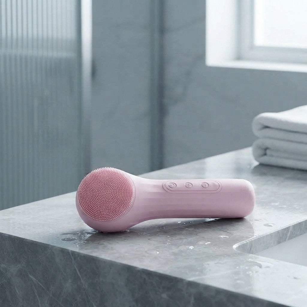 Cepillo Limpiador Facial Sónico y Exfoliante con Masaje Térmico