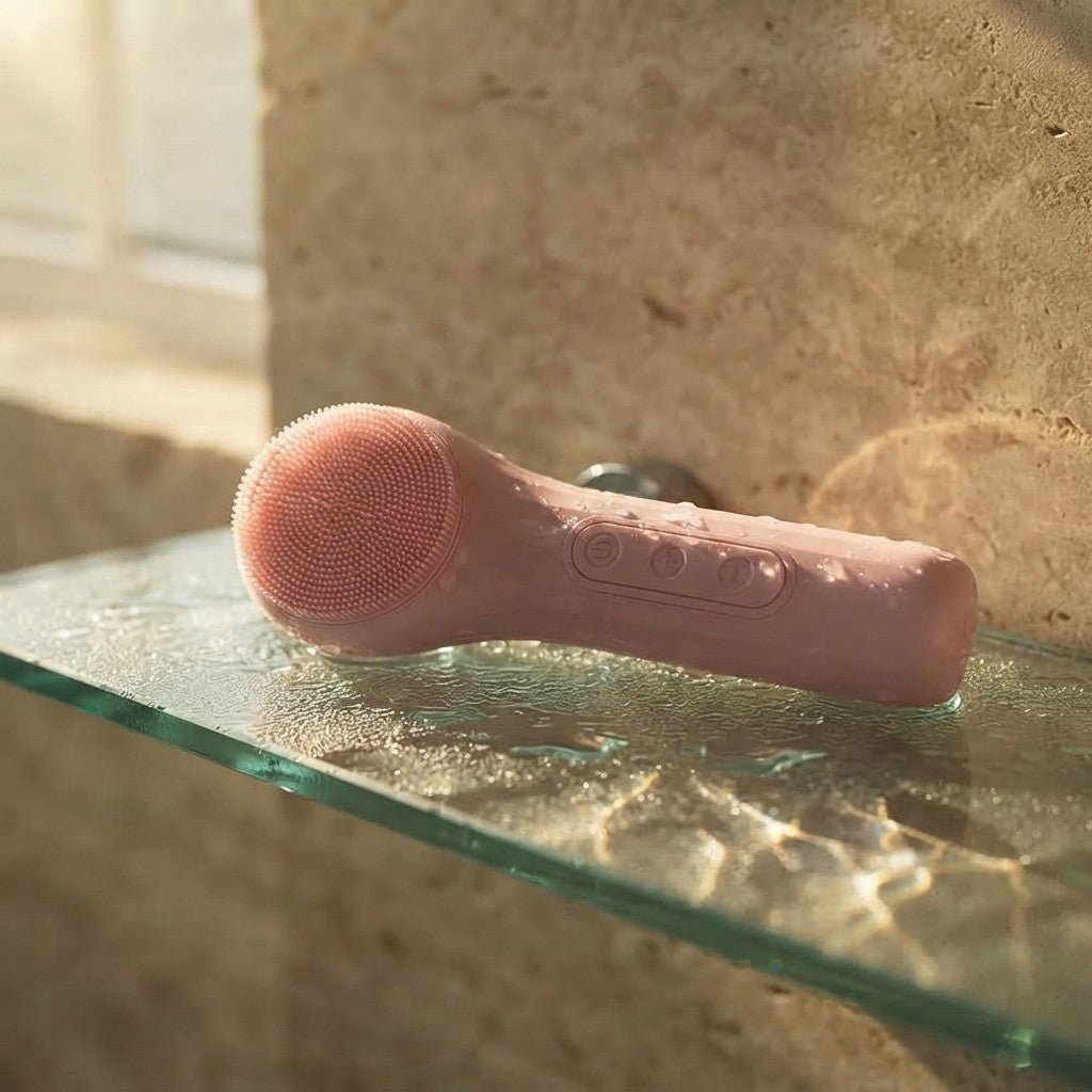 Cepillo Limpiador Facial Sónico y Exfoliante con Masaje Térmico